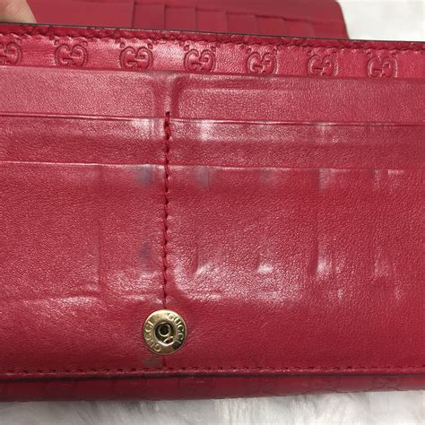 gucci wallet replica|authentic Gucci red wallet.